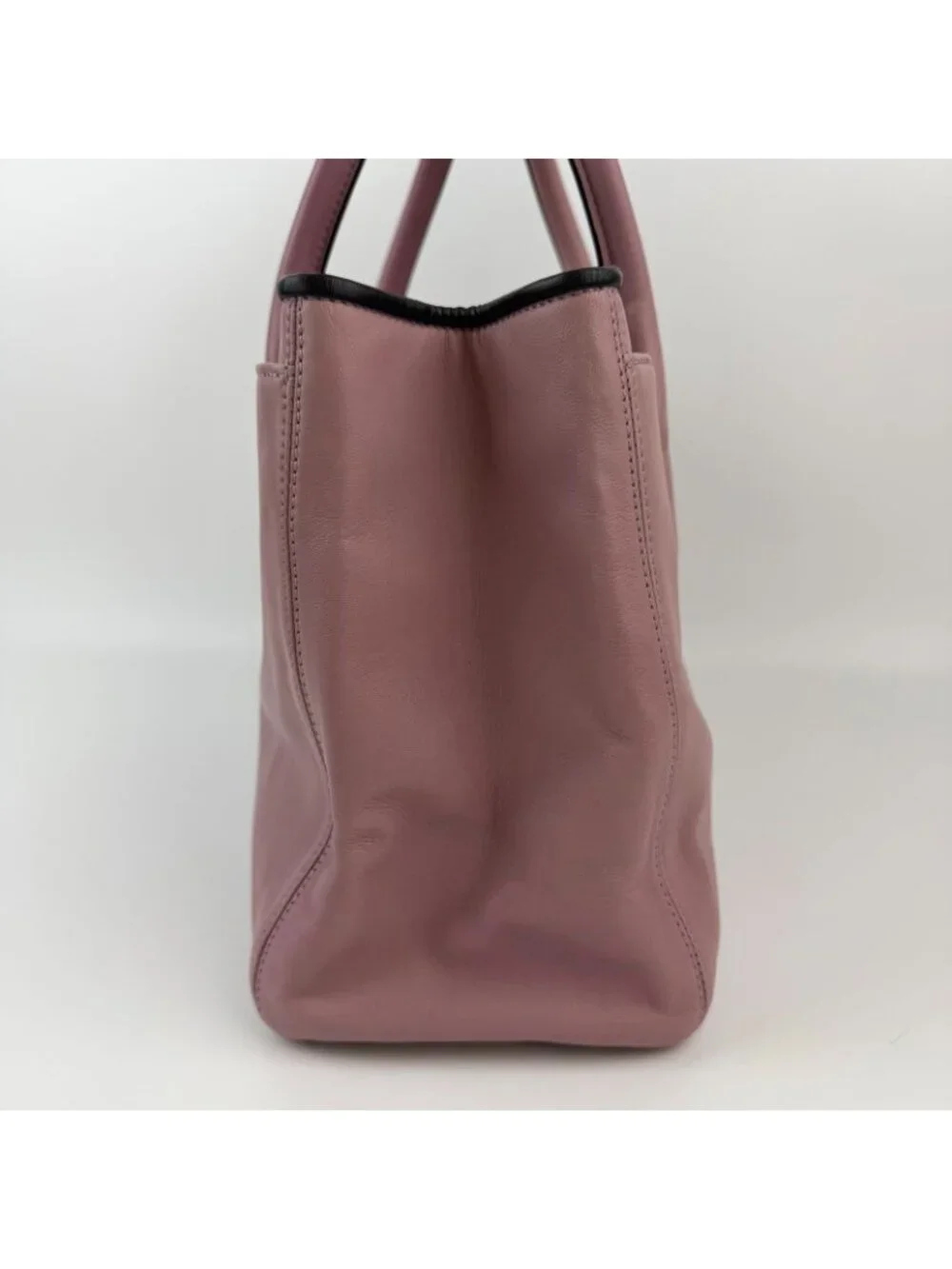 ★SOLD★ Chanel CC Logo Tote Pink Leather Vintage - Picture 5 of 15